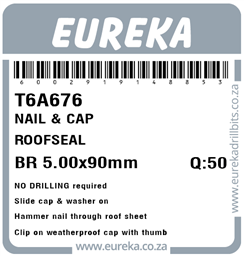 T6A676 - Roof Nail & Cap -T6A676_Label_T